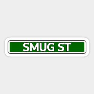 Smug St Street Sign Sticker